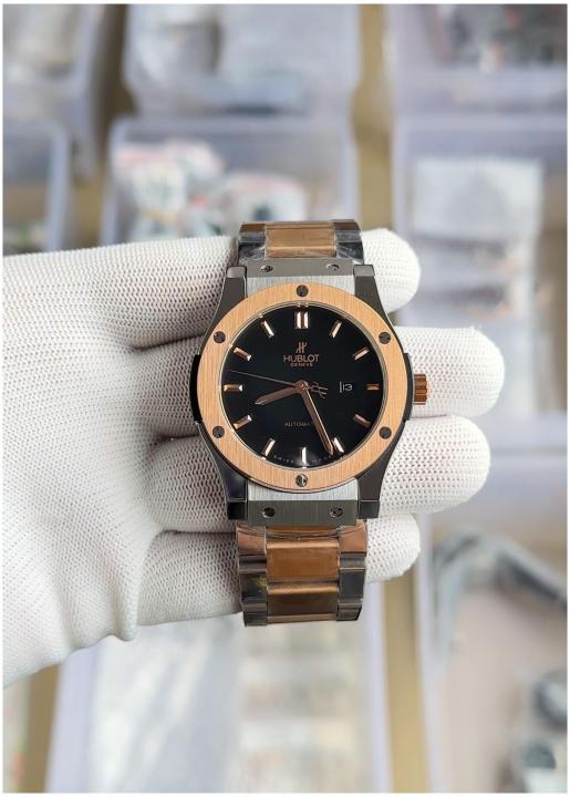 Hublot Automatic Japanese Machine watch (dual tone with White Dial)