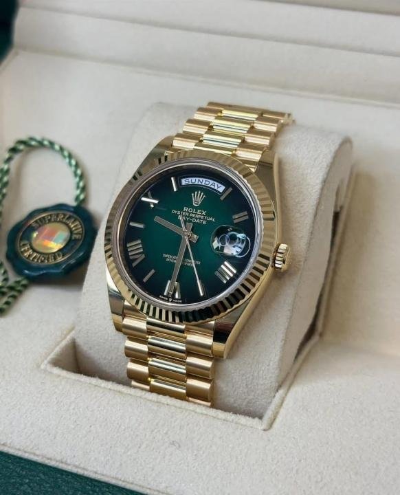 RLX DAY DATE [GREEN / GOLDEN] 0110025